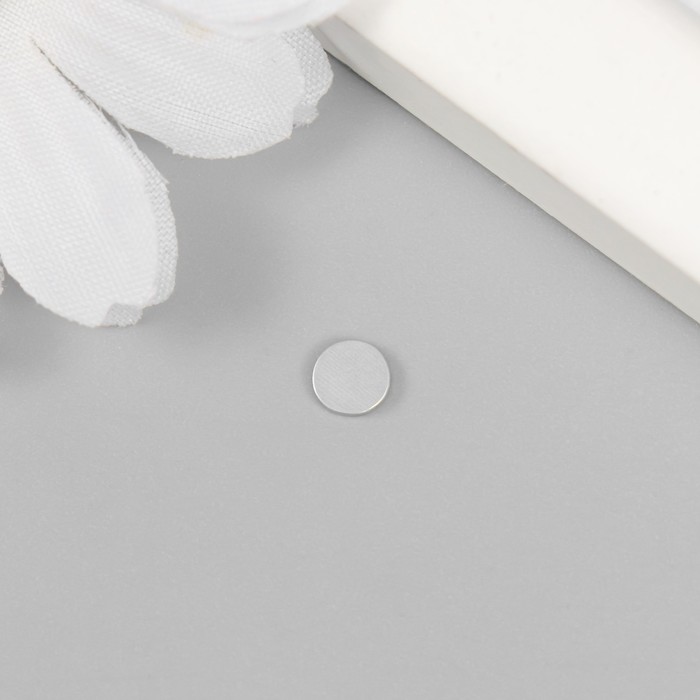 Магнит технический серебристый круг 5х5х1 мм - Фото 1