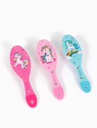 Расчёска массажная «Единорог», 5.5×17.5±1 см, МИКС - Фото 3