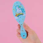 Расчёска массажная «Единорог», 5.5×17.5±1 см, МИКС - Фото 6