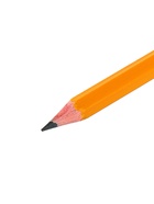 Карандаш чернографитный Calligrata, HB, с ластиком, шестигранный, пластиковый, оранжевый корпус - Фото 4