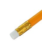 Карандаш чернографитный Calligrata, HB, с ластиком, шестигранный, пластиковый, оранжевый корпус - Фото 5