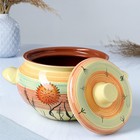 Жаровня Кунгурская керамика, 2 л, с ручками, разноцветная - Фото 2