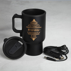 Термокружка с подогревом от прикуривателя «Принцип настоящего мужчины» - Фото 2