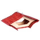 Кормушка «Ромб», 220 × 410 × 170 мм, материал: дуб, сосна, аквалазурь, аквалак, масло - Фото 1