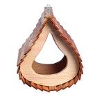 Кормушка «Капля», 220 × 220 × 280 мм, материал: дуб, сосна; покрытие: масло - Фото 2