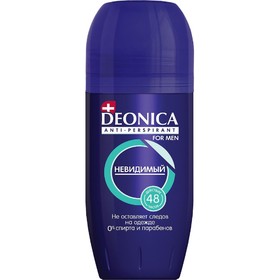 Антиперспирант Deonica For Men «Невидимый», ролик, 50 мл