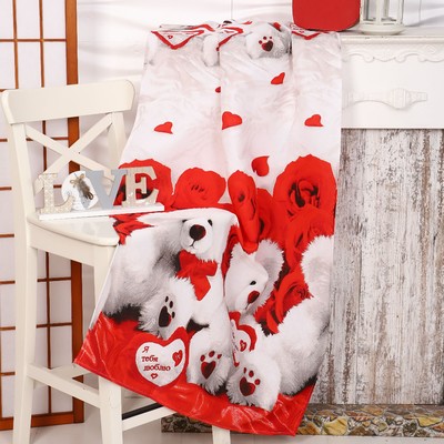 Полотенце вафельное «Теди», размер 80х150 см