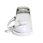 Чашка с крышкой Sparrow, 250 мл, белая - Фото 1