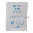 Папка для бумаг с завязками Calligrata, картон немелованный, 220 г/м², белый, до 200 л, микс - Фото 4