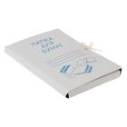 Папка для бумаг с завязками Calligrata, картон немелованный, 370 г/м², белая, до 200 л - Фото 2