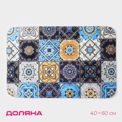 Коврик для ванной Доляна «Богемия», мозаика, 40×60 см