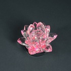 Фигурка стекло «Розовый лотос на подставке», вращается 5.5×9×9 см - Фото 3