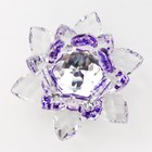 Фигурка стекло «Фиолетовый лотос на подставке», вращается 5.5×9×9 см - Фото 4