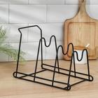 Подставка для крышек Доляна, 30×20,5×22 см, цвет МИКС - Фото 1