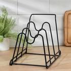 Подставка для крышек Доляна, 30×20,5×22 см, цвет МИКС - Фото 4