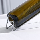 Подставка для бутылок Доляна «Минимал», металл, 18×7.5×8 см, хромированная - Фото 3