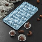 Форма для льда и шоколада «Жители моря», 28×14,5 см, 24 ячейки, цвет МИКС - фото 8921537