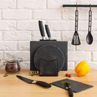 Доска для подачи из сланца Magistro Valley, 25×20 см - Фото 7