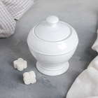 Сахарница «Роза алба», 200 мл, цвет белый - Фото 1