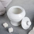 Сахарница «Роза алба», 200 мл, цвет белый - Фото 2