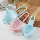 Набор для выпечки, 3 предмета: ситечко, сепаратор для яиц, воронка, ассорти - Фото 2