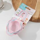 Набор для выпечки, 3 предмета: ситечко, сепаратор для яиц, воронка, ассорти - Фото 3