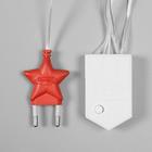 Гирлянда «Бахрома» 2.4 × 0.9 м с насадками «Сердце», IP20, прозрачная нить, 186 LED, свечение тёплое белое, 8 режимов, 220 В, УЦЕНКА - Фото 10