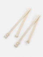 Лямки для бюстгальтера, текстильные, 1 см, 37 см, пара, бежевые - Фото 3