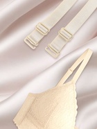 Лямки для бюстгальтера, текстильные, 1.5 см, 37 см, пара, бежевые - Фото 2