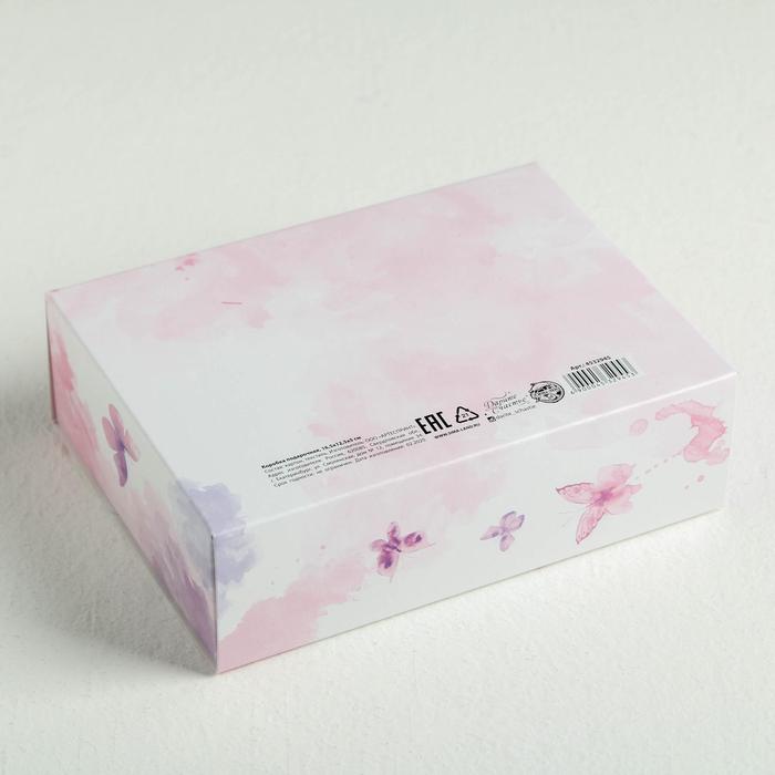 Коробка подарочная, упаковка, «Самой нежной», 16,5 х12,5 х5 см - фото 1887931334