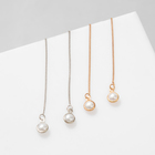 Серьги с жемчугом «Цепочки» ласка, цвет МИКС - Фото 1