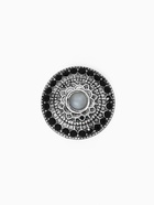 Кольцо для платка «Этно» круг, цвет серый в чернёном серебре - Фото 1