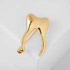 Брошь «Зуб», цвет золото - Фото 1