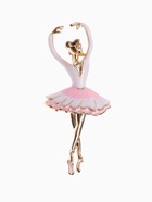 Брошь «Балерина», цвет розовый в золоте - Фото 1