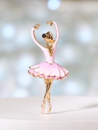 Брошь «Балерина», цвет розовый в золоте - Фото 8