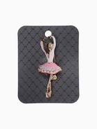 Брошь «Балерина», цвет розовый в золоте - Фото 5