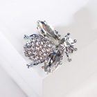 Брошь «Муха», цвет белый в серебре - Фото 1