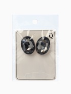 Серьги клипсы для ушей QF «Овал», цвет серебро, серый  (артикул 4577669)  большой выбор товаров оптом и в розницу по низким ценам с доставкой