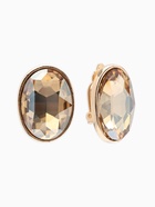 Серьги клипсы для ушей QF «Овал», цвет золото, желтые - Фото 1