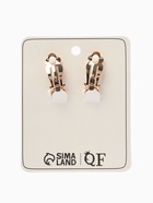 Серьги клипсы для ушей QF «Овал», цвет золото, желтые - Фото 4