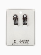 Клипсы для ушей QF «Вечеринка», ромбы, цвет чёрный в сером металле  (артикул 4577689)  большой выбор товаров оптом и в розницу по низким ценам с доставкой