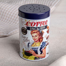 Ёмкость для сыпучих продуктов Coffee, 100 мл, 7×5,5×8 см, с ручкой