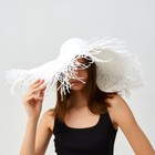 Шляпа женская MINAKU "Summer mood", размер 56-58, цвет белый - Фото 8