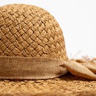 Шляпа женская MINAKU "Summer mood", размер 56-58, цвет коричневый - Фото 3