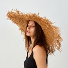 Шляпа женская MINAKU "Summer mood", размер 56-58, цвет коричневый - Фото 6
