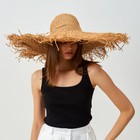 Шляпа женская MINAKU "Summer mood", размер 56-58, цвет коричневый - Фото 7