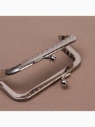 Фермуар пришивной «Прямоугольник», 8×5 см, цвет серебряный - Фото 4