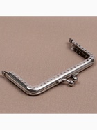 Фермуар пришивной «Прямоугольник», 10 см, цвет серебряный - Фото 2