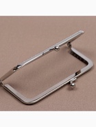 Фермуар пришивной «Прямоугольник», 10 см, цвет серебряный - Фото 3