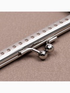 Фермуар пришивной «Прямоугольник», 10 см, цвет серебряный - Фото 4